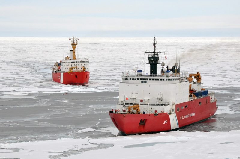 Icebreakers on Arctic waters